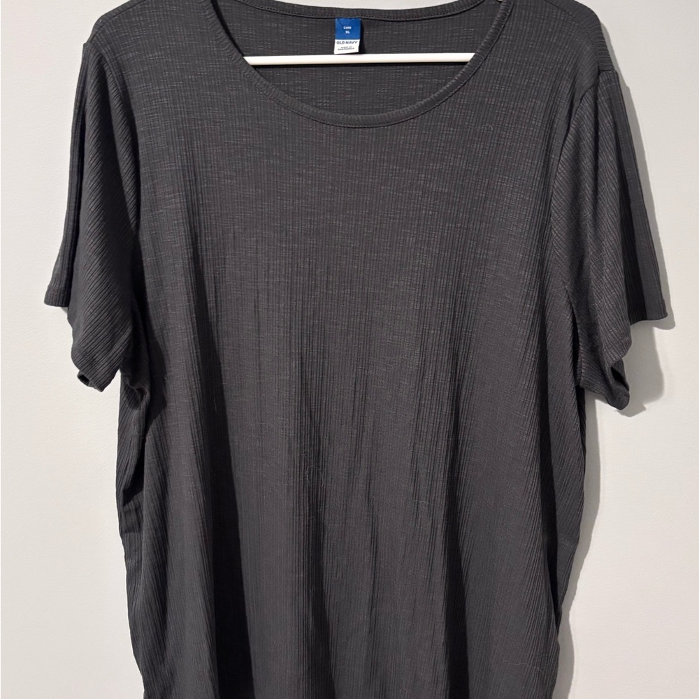 Old Navy Gray Short Sleeve Tee Relaxed Fit